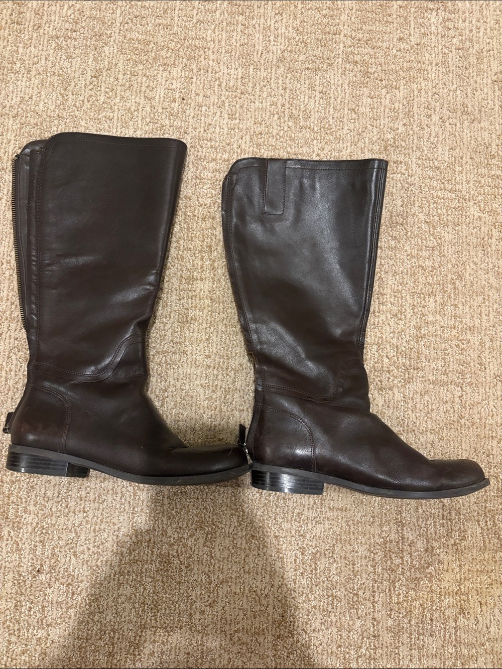 Nine West Brown Leather Tall Boots